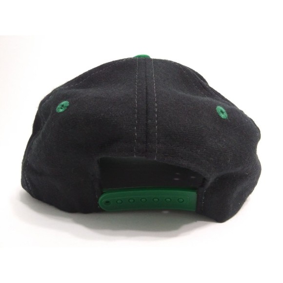 Philadelphia Eagles Apex One Snapback Vintage 90s Hat Cap NFL Black Green - Picture 5 of 11